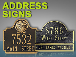 Address signs