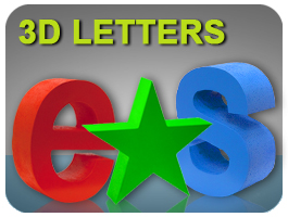 3d letters 