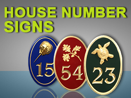 house number signs