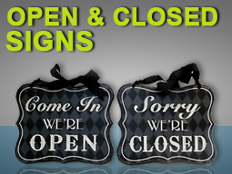 open and closed signs