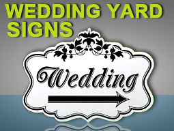 wedding yard signs