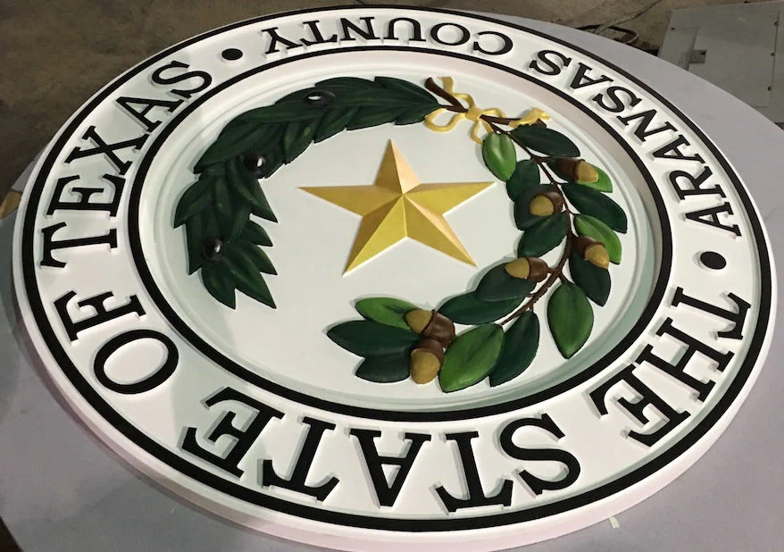 sandblasted v carved signs